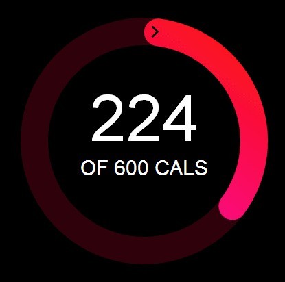 Apple Watch Radial Chart